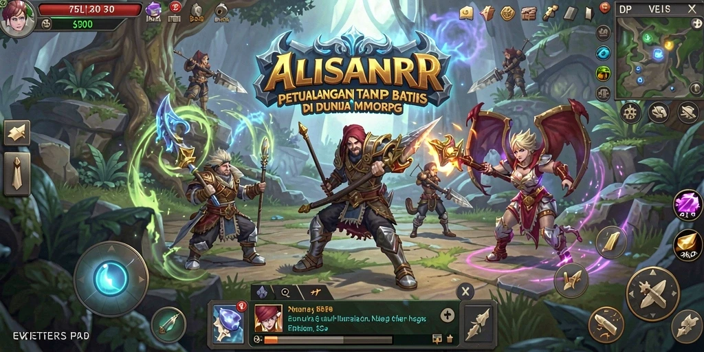 Tampilan gameplay seru di dunia MMORPG ALISANRP.