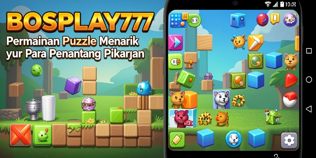 Tampilan gameplay teka-teki yang menarik di BOSPLAY77.