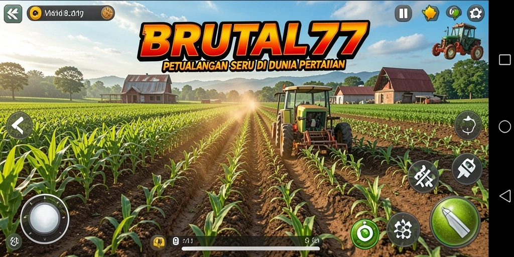 Gameplay seru di dunia pertanian <strong>BRUTAL77</strong> yang penuh warna.