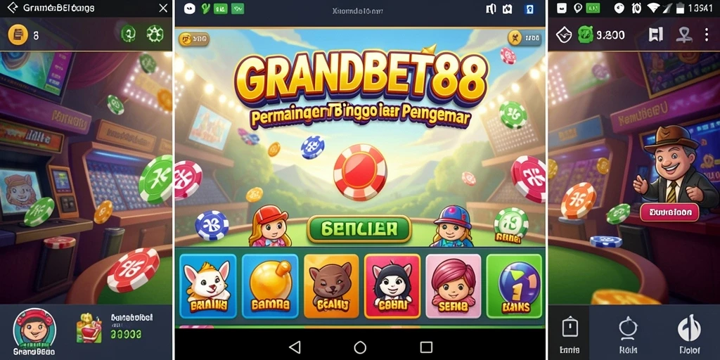 Screenshot fantastis menampilkan gameplay seru Bingo di GRANDBET88.