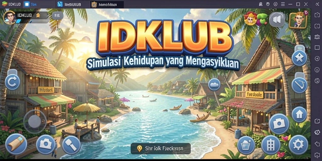 Tampilan screenshot IDKLUB dengan karakter dan lingkungan permainan yang menarik.