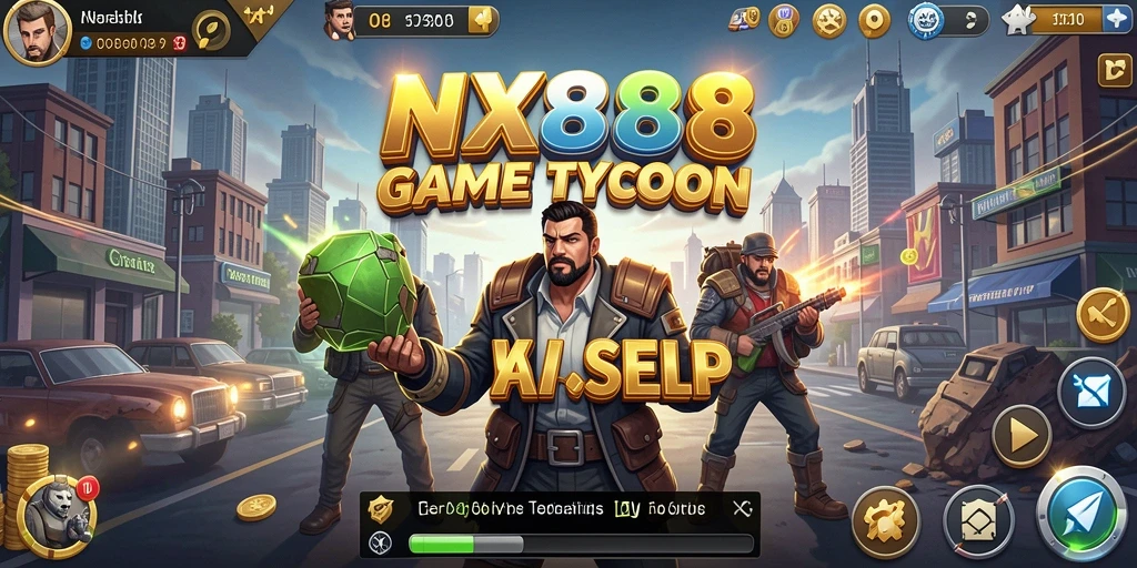 Gameplay NX888 yang menantang dalam simulasi bisnis.