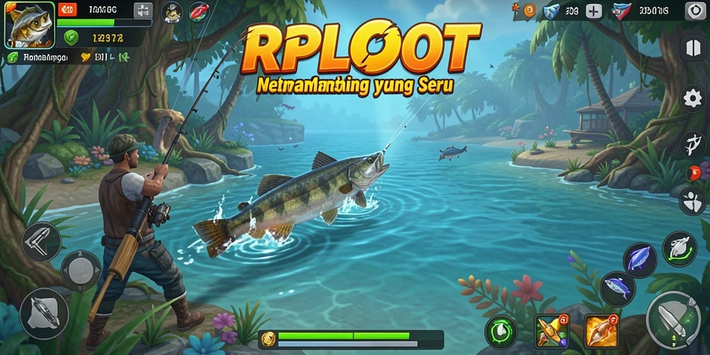Tangkapan ikan yang mengesankan dalam gameplay RPLOOT.