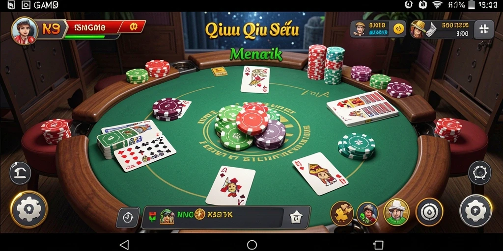 Tampilan gameplay QiuQiu yang menarik dan kompetitif di RSNGAME.