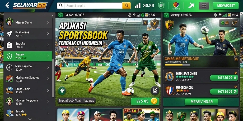 Gameplay menarik dan interaktif dari aplikasi Sportsbook SELAYAR88.